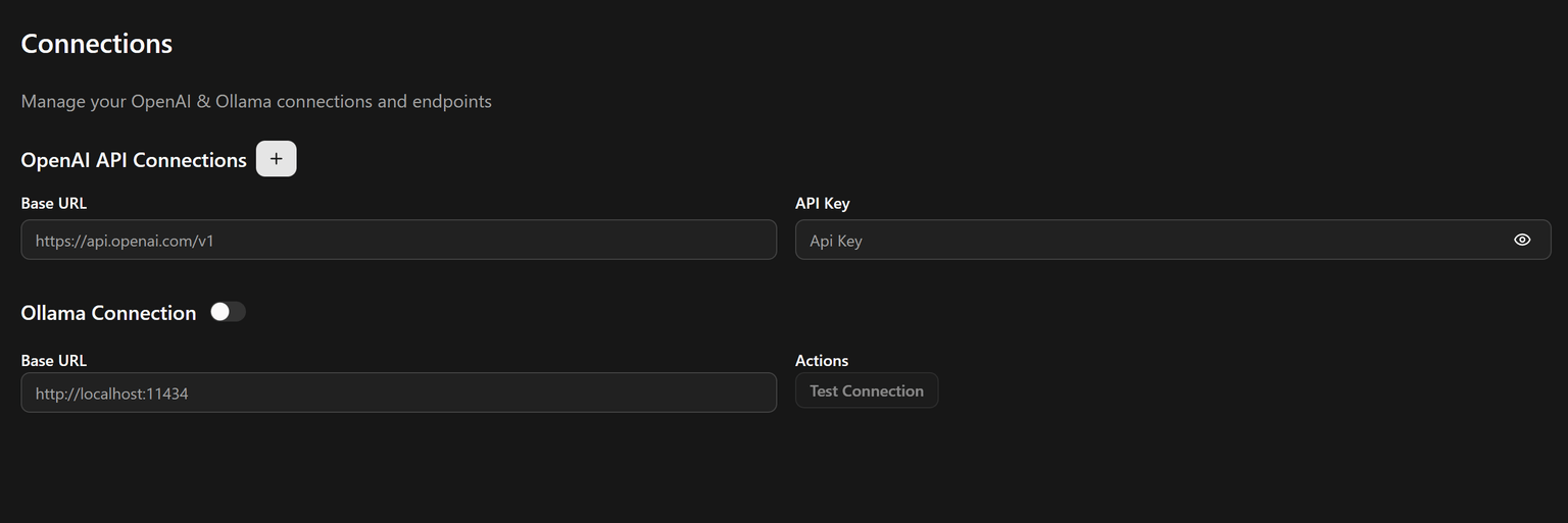 Connections overview